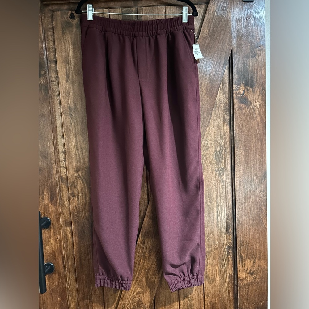 GAP Burgundy Jogger Pants